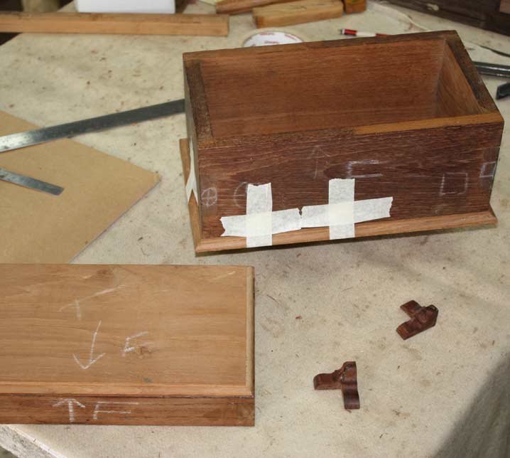 antique timber jewellery box