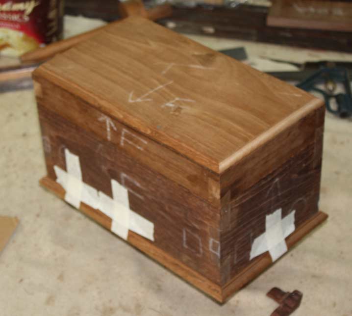 antique timber jewellery box