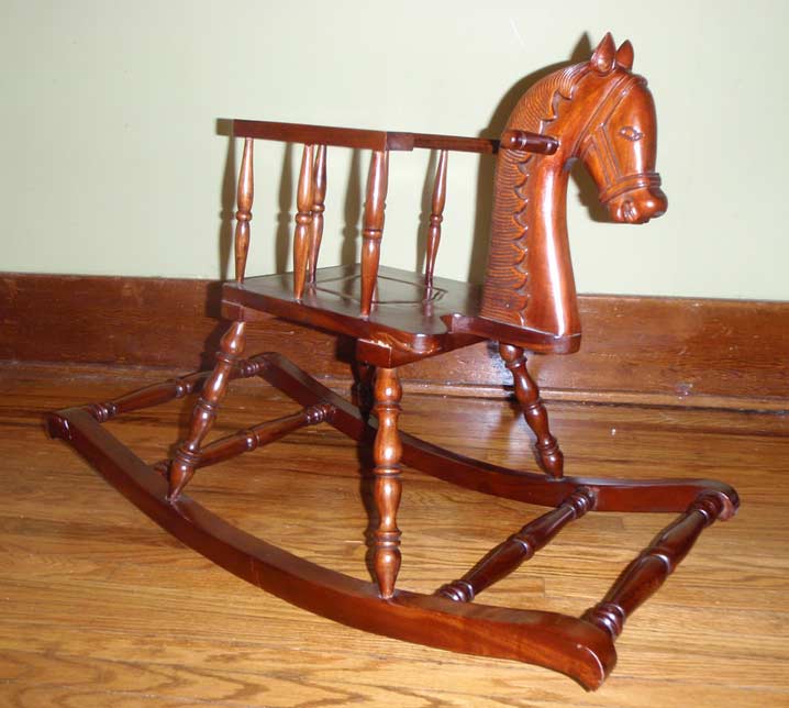 antique rocking horse